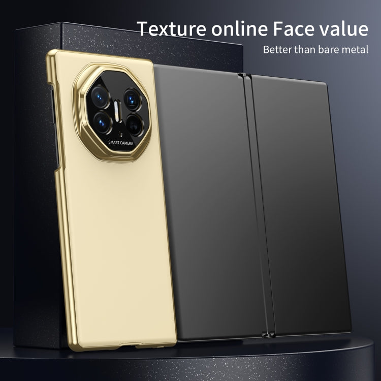 For Huawei Mate XT Ultimate Design Integrated AG Frosted Vacuum Plating Phone Case(Gold)
