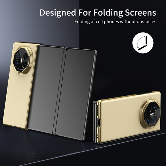 For Huawei Mate XT Ultimate Design Integrated AG Frosted Vacuum Plating Phone Case(Gold)