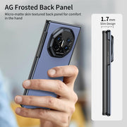 For Huawei Mate XT Ultimate Design Integrated AG Frosted Vacuum Plating Phone Case(Blue)