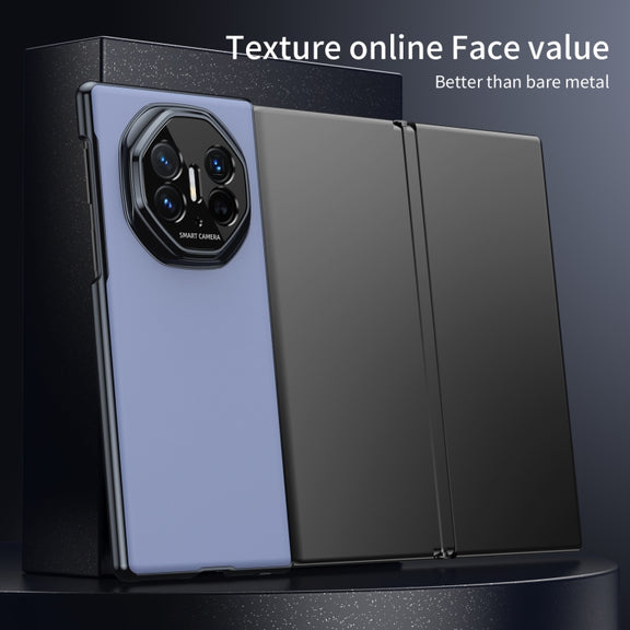 For Huawei Mate XT Ultimate Design Integrated AG Frosted Vacuum Plating Phone Case(Blue)