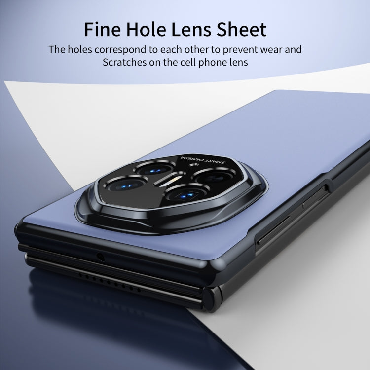 For Huawei Mate XT Ultimate Design Integrated AG Frosted Vacuum Plating Phone Case(Blue)
