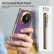 For Huawei Mate XT Ultimate Design Integrated AG Frosted Vacuum Plating Phone Case(Purple)
