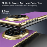 For Huawei Mate XT Ultimate Design Integrated AG Frosted Vacuum Plating Phone Case(Purple)