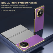 For Huawei Mate XT Ultimate Design Integrated AG Frosted Vacuum Plating Phone Case(Purple)