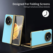 For Honor Magic V3 Integrated AG Frosted Vacuum Plating Phone Case(Ice Blue)