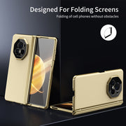 For Honor Magic V3 Integrated AG Frosted Vacuum Plating Phone Case(Gold)