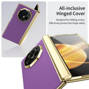 For Honor Magic V3 Integrated AG Frosted Vacuum Plating Phone Case(Purple)