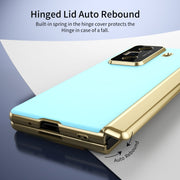 For Honor Magic Vs3 Integrated AG Frosted Vacuum Plating Phone Case(Ice Blue)