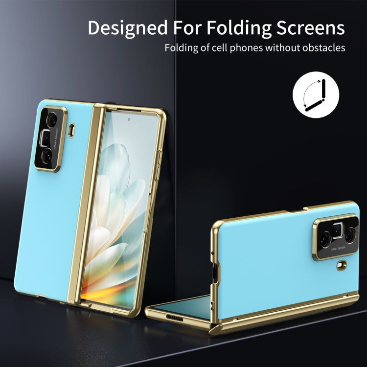 For Honor Magic Vs3 Integrated AG Frosted Vacuum Plating Phone Case(Ice Blue)