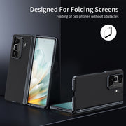 For Honor Magic Vs3 Integrated AG Frosted Vacuum Plating Phone Case(Black)