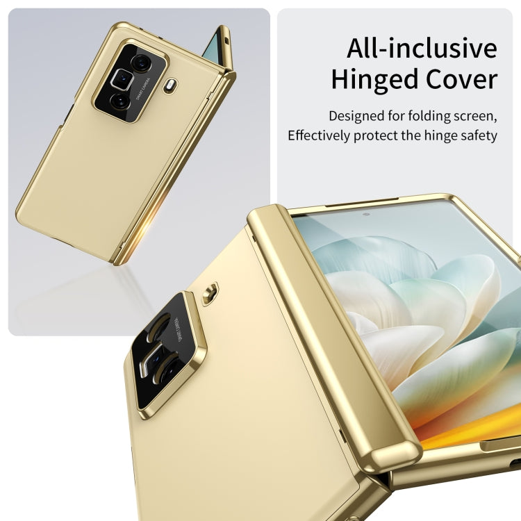 For Honor Magic Vs3 Integrated AG Frosted Vacuum Plating Phone Case(Gold)