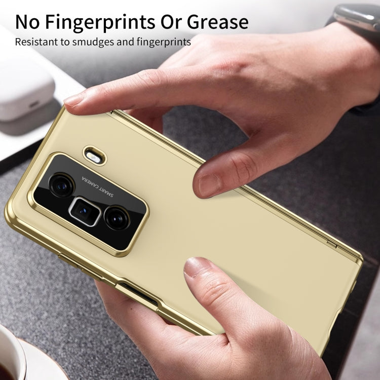 For Honor Magic Vs3 Integrated AG Frosted Vacuum Plating Phone Case(Gold)