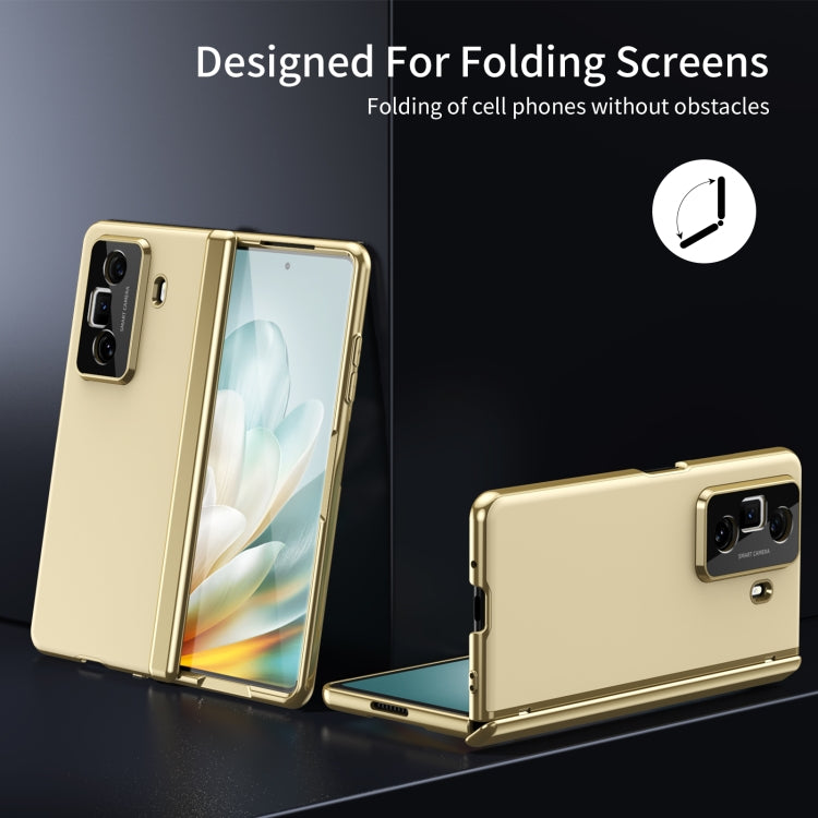For Honor Magic Vs3 Integrated AG Frosted Vacuum Plating Phone Case(Gold)