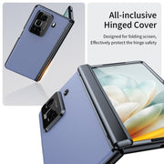 For Honor Magic Vs3 Integrated AG Frosted Vacuum Plating Phone Case(Blue)