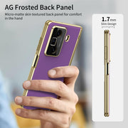 For Honor Magic Vs3 Integrated AG Frosted Vacuum Plating Phone Case(Purple)