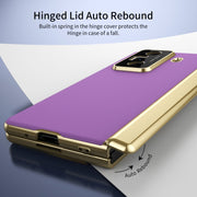 For Honor Magic Vs3 Integrated AG Frosted Vacuum Plating Phone Case(Purple)