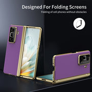 For Honor Magic Vs3 Integrated AG Frosted Vacuum Plating Phone Case(Purple)