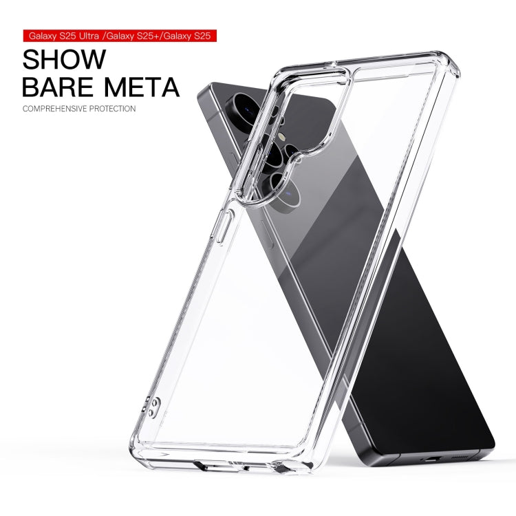 For Samsung Galaxy S25 Ultra 5G Crystal Clear TPU Hybrid PC Phone Case(Transparent)