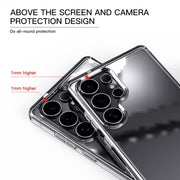 For Samsung Galaxy S25 5G Crystal Clear TPU Hybrid PC Phone Case(Transparent)