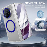 For Huawei Mate X3 lce Folding Series MagSafe Integrated Clear PC Phone Case(Royal Blue)