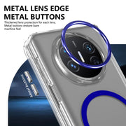 For Huawei Mate X3 lce Folding Series MagSafe Integrated Clear PC Phone Case(Royal Blue)