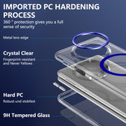 For Huawei Mate X3 lce Folding Series MagSafe Integrated Clear PC Phone Case(Royal Blue)