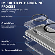 For Huawei Mate X3 lce Folding Series MagSafe Integrated Clear PC Phone Case(Black)