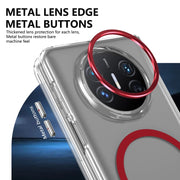 For Huawei Mate X3 lce Folding Series MagSafe Integrated Clear PC Phone Case(Red)
