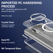 For Huawei Mate X3 lce Folding Series MagSafe Integrated Clear PC Phone Case(Silver)