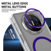 For Huawei Mate X3 lce Folding Series MagSafe Integrated Clear PC Phone Case(Purple)
