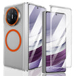 For Huawei Mate X5 lce Folding Series MagSafe Integrated Clear PC Phone Case(Orange) - Huawei Cases by PMC TechLife | Online Shopping South Africa | PMC TechLife | Buy Now Pay Later Mobicred