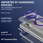 For Huawei Mate X5 lce Folding Series MagSafe Integrated Clear PC Phone Case(Purple)