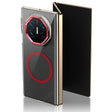 For Huawei Mate XT Ultimate Design lce Folding Series MagSafe Integrated Clear PC Phone Case(Red) - Huawei Cases by PMC TechLife | Online Shopping South Africa | PMC TechLife | Buy Now Pay Later Mobicred