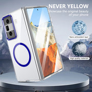 For Honor Magic Vs3 lce Folding Series MagSafe Integrated Clear PC Phone Case(Royal Blue)