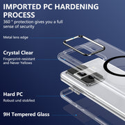 For Honor Magic Vs3 lce Folding Series MagSafe Integrated Clear PC Phone Case(Black)