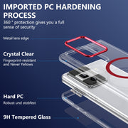 For Honor Magic Vs3 lce Folding Series MagSafe Integrated Clear PC Phone Case(Red)