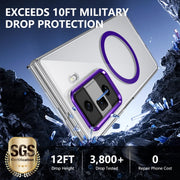 For Honor Magic Vs3 lce Folding Series MagSafe Integrated Clear PC Phone Case(Purple)