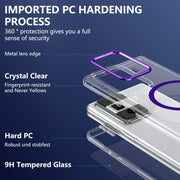 For Honor Magic Vs3 lce Folding Series MagSafe Integrated Clear PC Phone Case(Purple)