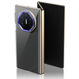 For Huawei Mate XT Ultimate Design lce Folding Series Integrated Clear PC Phone Case(Royal Blue) - Huawei Cases by PMC TechLife | Online Shopping South Africa | PMC TechLife | Buy Now Pay Later Mobicred
