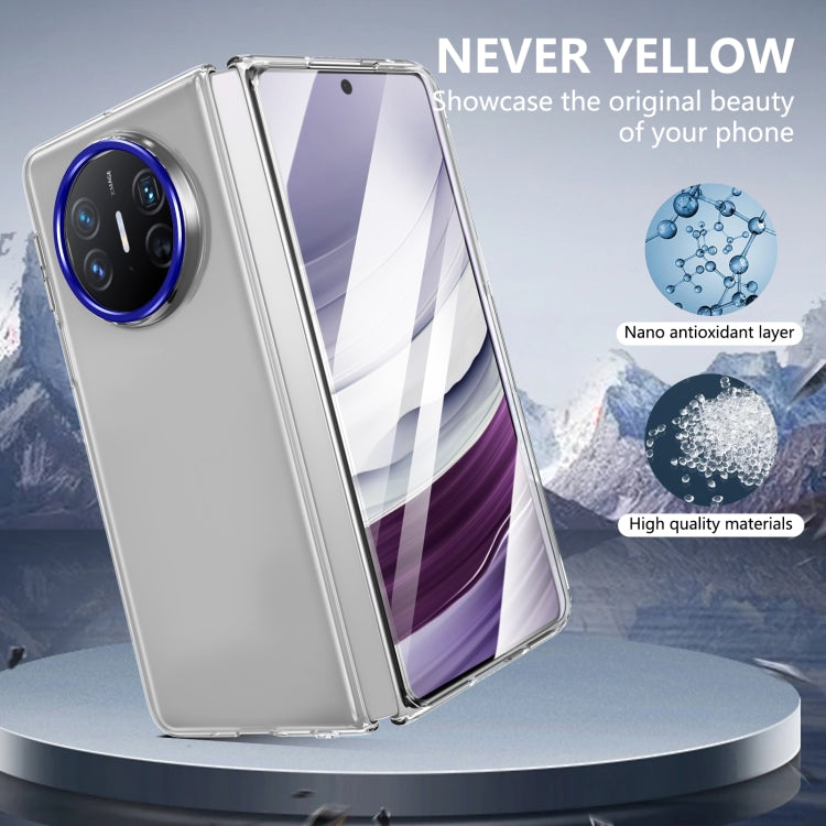 For Huawei Mate X3 lce Folding Series Integrated Clear PC Phone Case(Royal Blue)