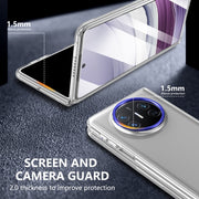 For Huawei Mate X3 lce Folding Series Integrated Clear PC Phone Case(Royal Blue)