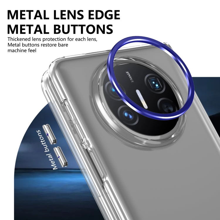For Huawei Mate X3 lce Folding Series Integrated Clear PC Phone Case(Royal Blue)