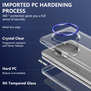 For Huawei Mate X3 lce Folding Series Integrated Clear PC Phone Case(Royal Blue)