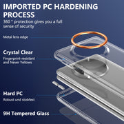 For Huawei Mate X3 lce Folding Series Integrated Clear PC Phone Case(Orange)