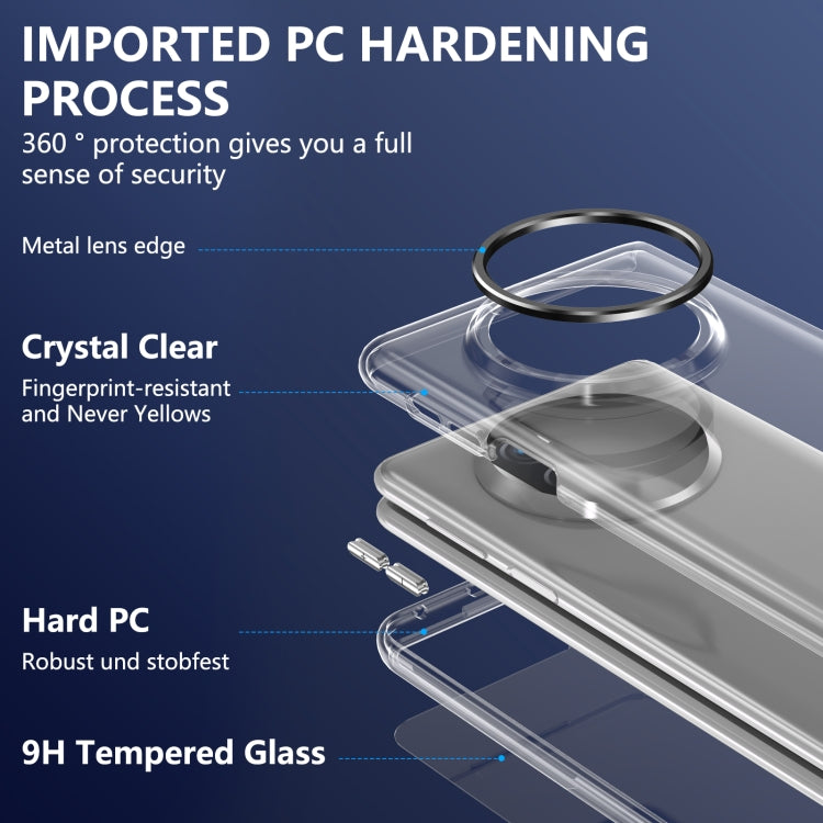 For Huawei Mate X3 lce Folding Series Integrated Clear PC Phone Case(Black)