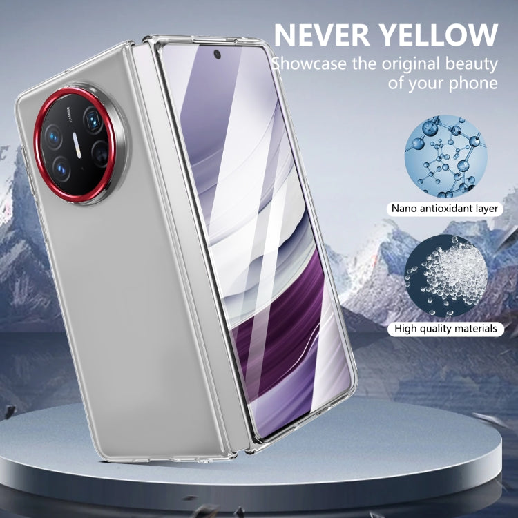 For Huawei Mate X3 lce Folding Series Integrated Clear PC Phone Case(Red)