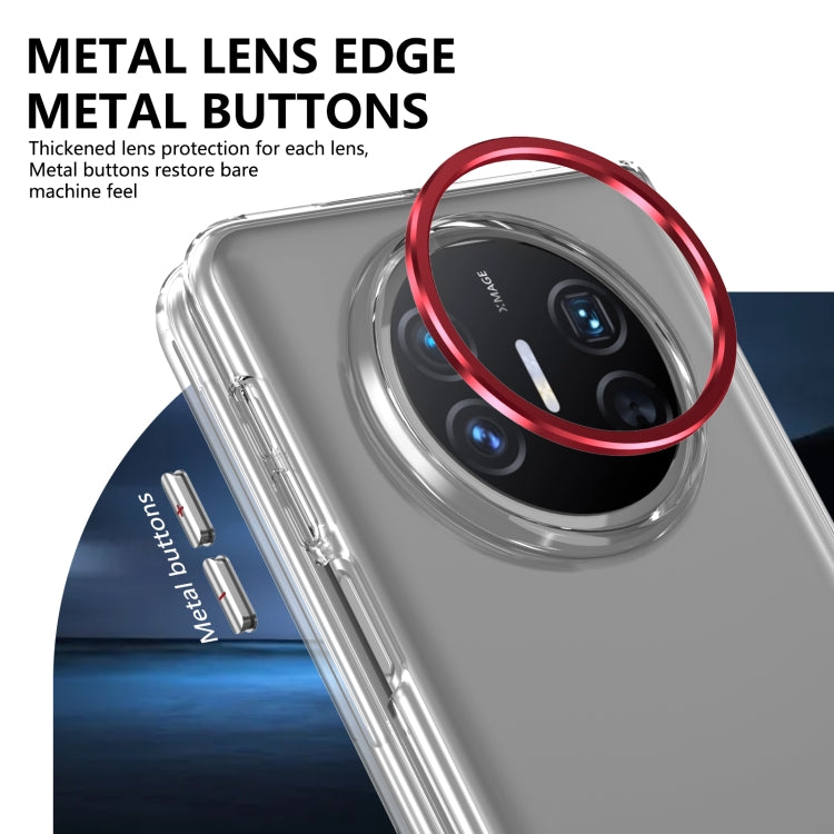 For Huawei Mate X3 lce Folding Series Integrated Clear PC Phone Case(Red)
