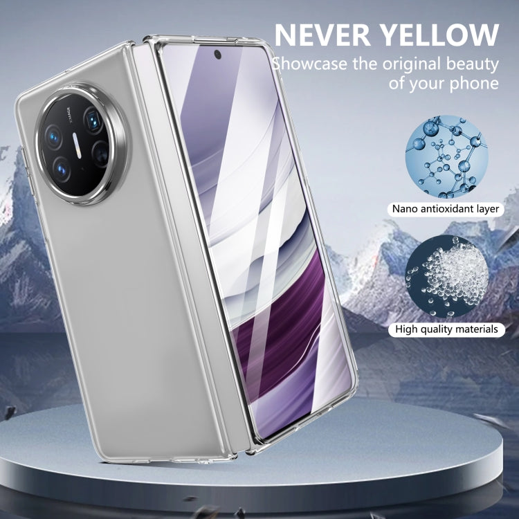 For Huawei Mate X3 lce Folding Series Integrated Clear PC Phone Case(Silver)