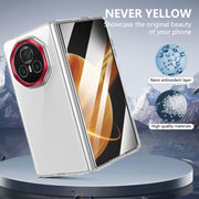 For Honor Magic V3 lce Folding Series Integrated Clear PC Phone Case(Red)