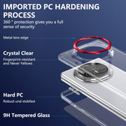 For Honor Magic V3 lce Folding Series Integrated Clear PC Phone Case(Red)